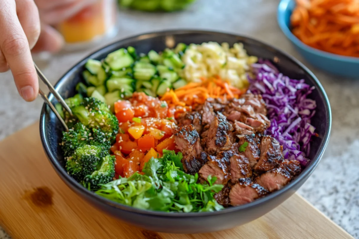 How many calories are in a burger bowl?