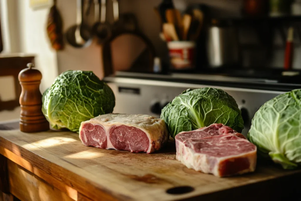 What meat is best for cabbage?