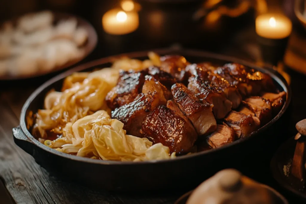 What meat is best for cabbage?
