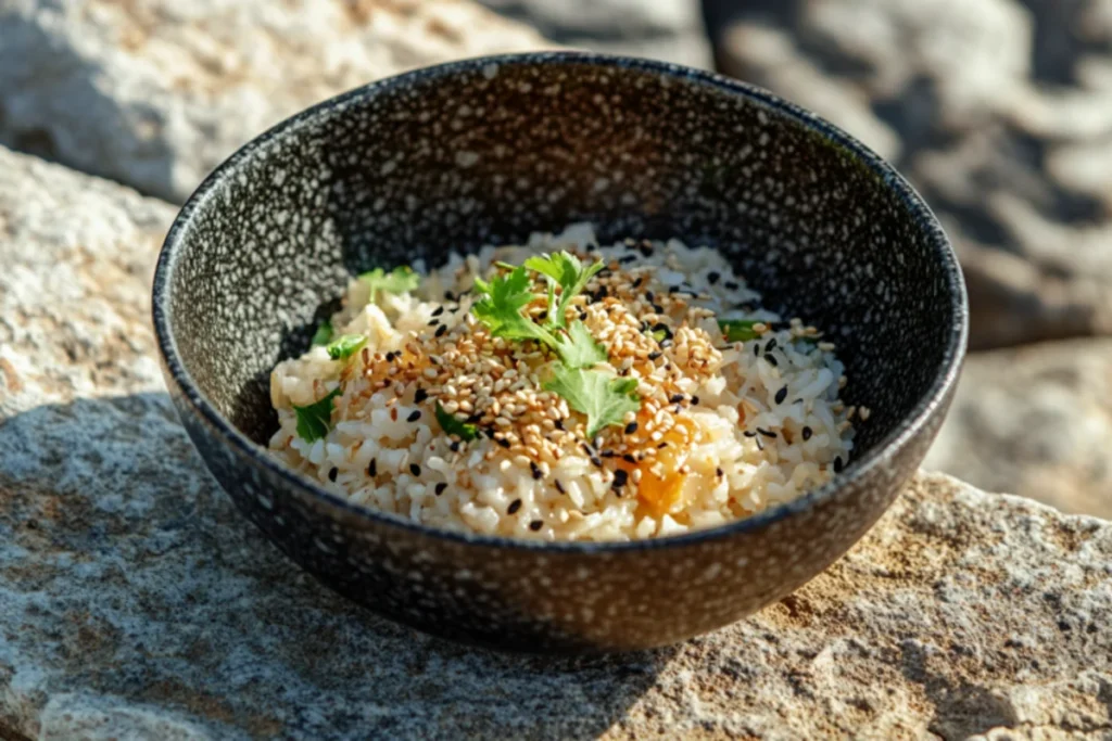 What makes sweet rice?