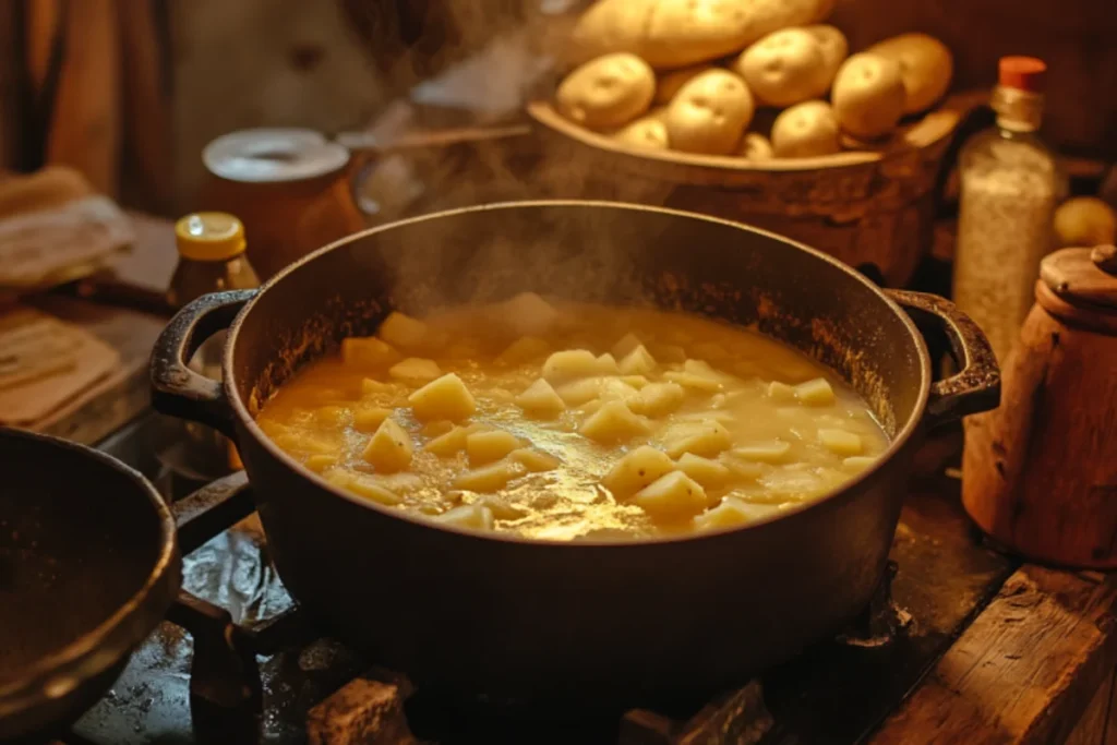 What is the best thickener for potato soup?, showcasing several thickening ingredients.