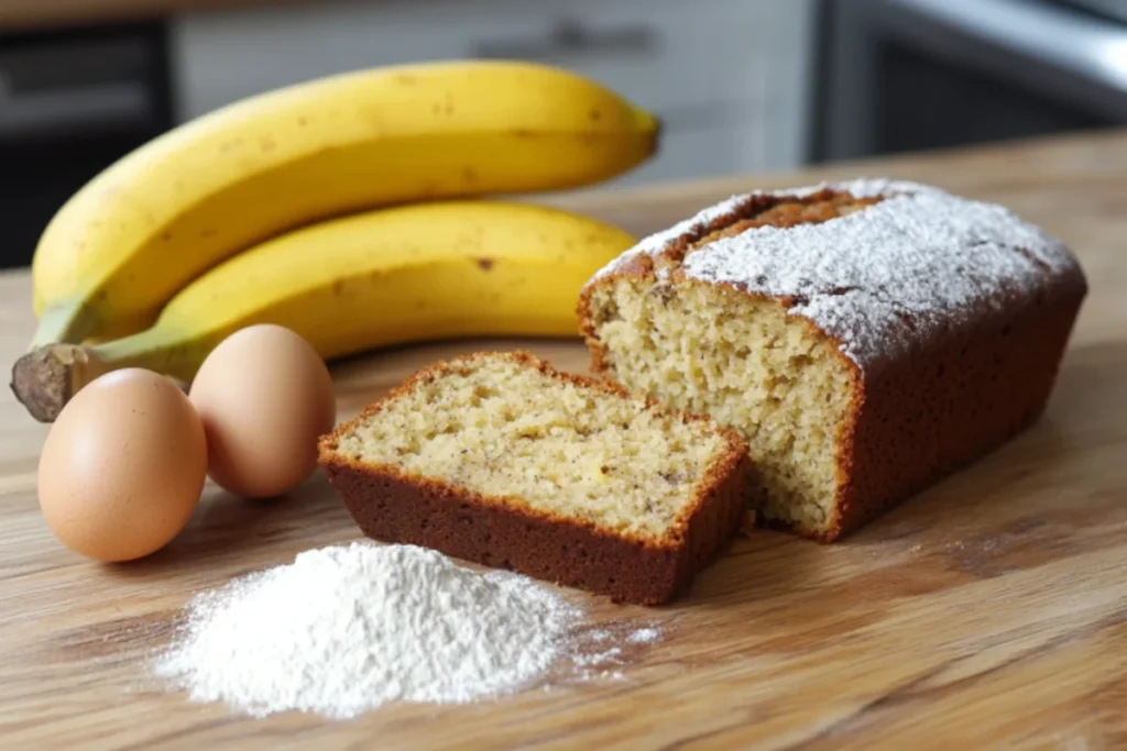 3 ingredient banana bread