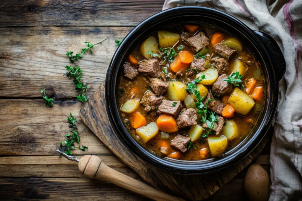 Easy beef recipes displayed in a delicious stir-fry dish.