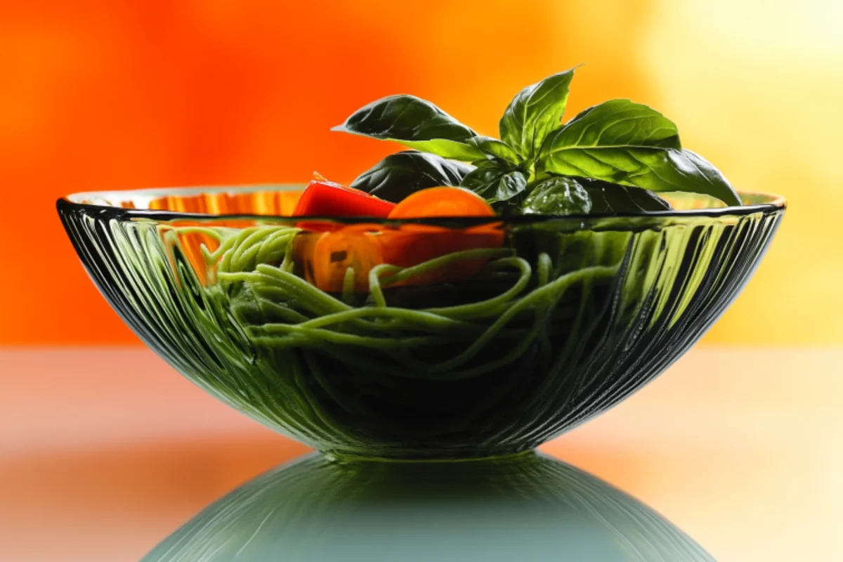 How many calories are in green spaghetti?