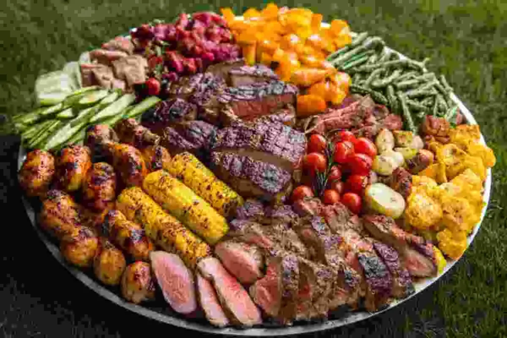 Variety of Traeger Recipes on a platte