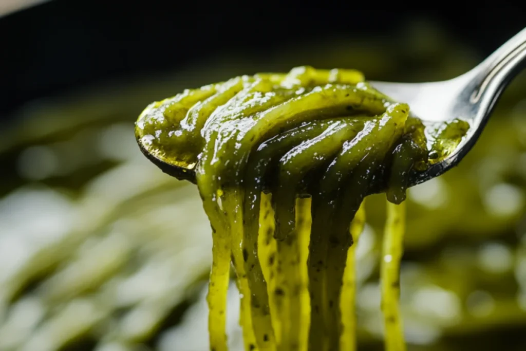 How many calories are in green spaghetti?