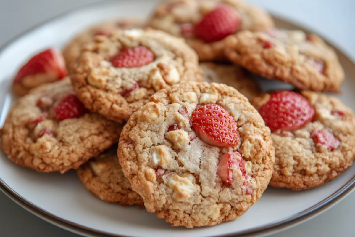 strawberry crunch cookies