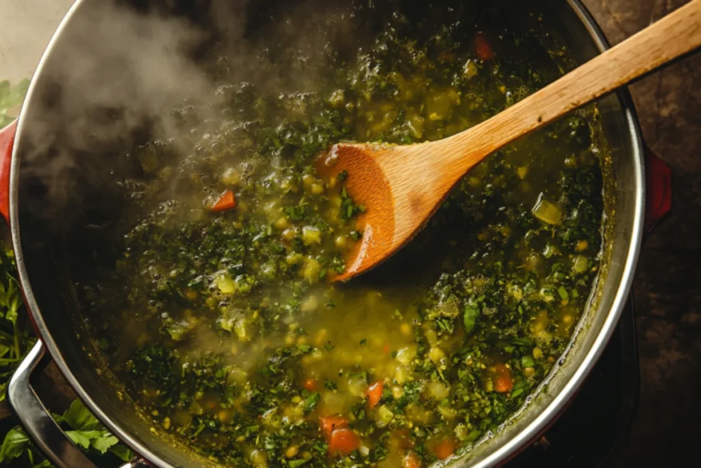 How to thicken green spaghetti sauce?