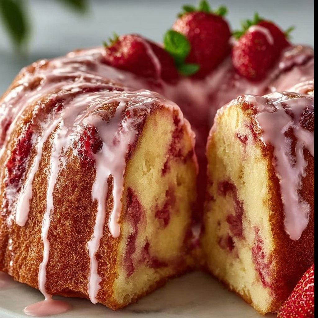Strawberry Milkshake Pound Cake: A Sweet Delight Awaits!