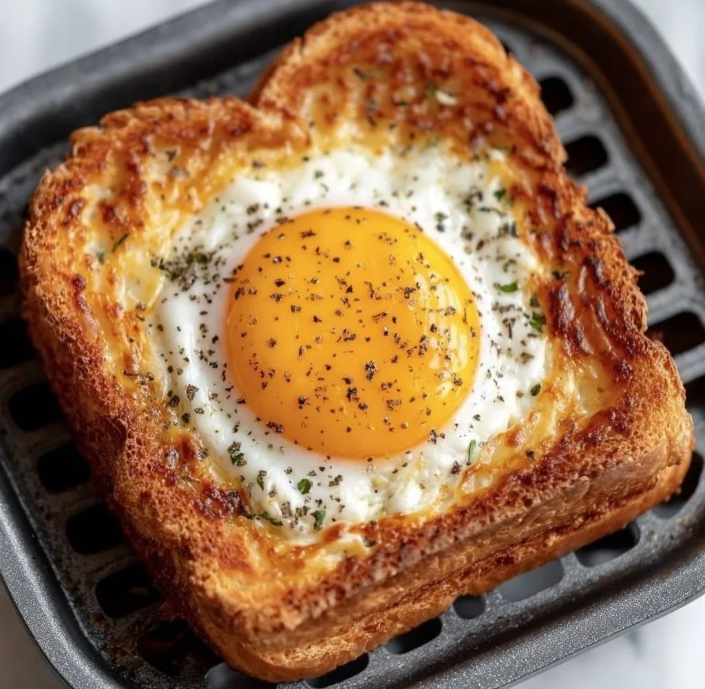 Air Fryer Egg and Cheese Toast