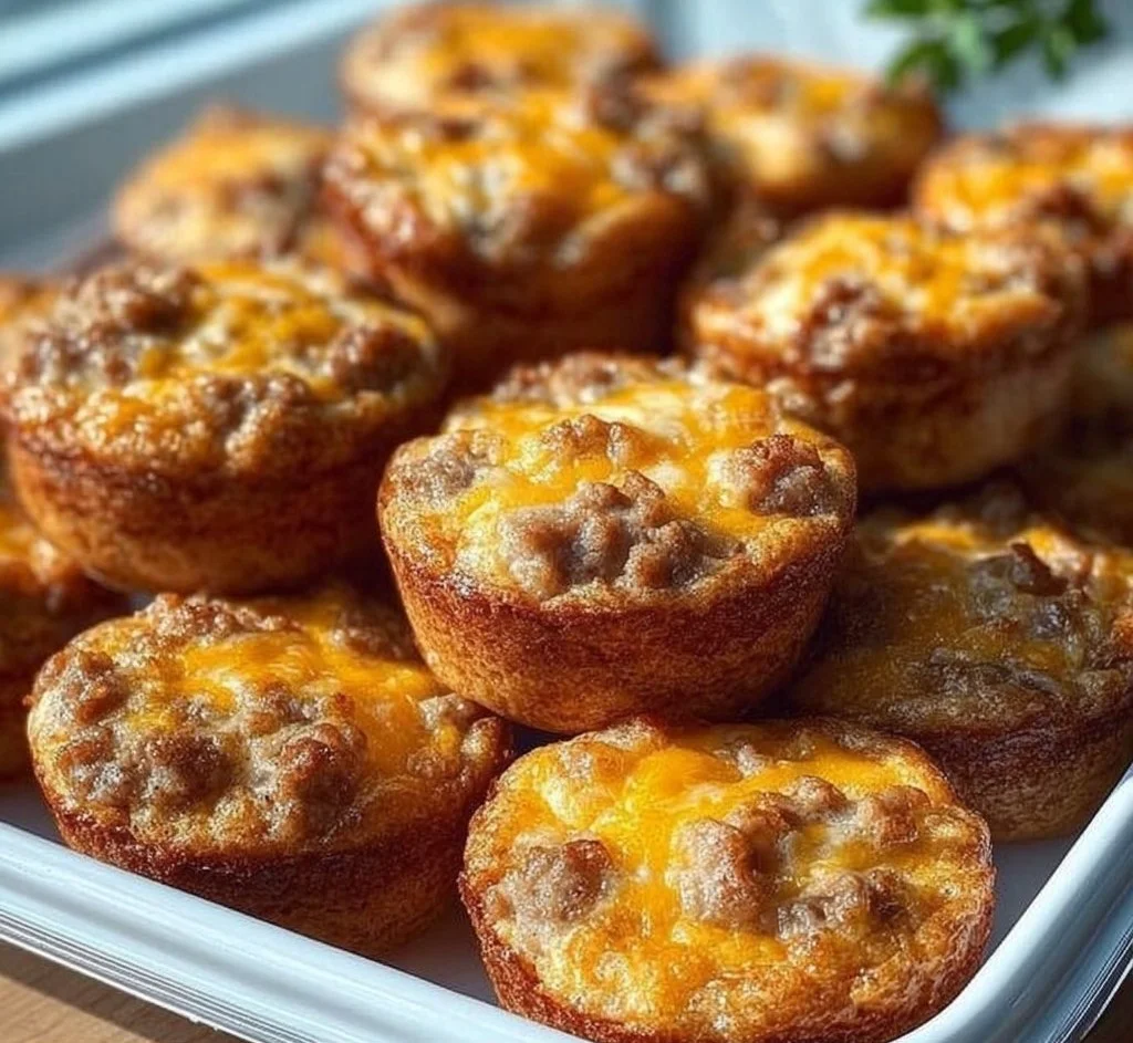 High-Protein Pancake Sausage Mini Muffins