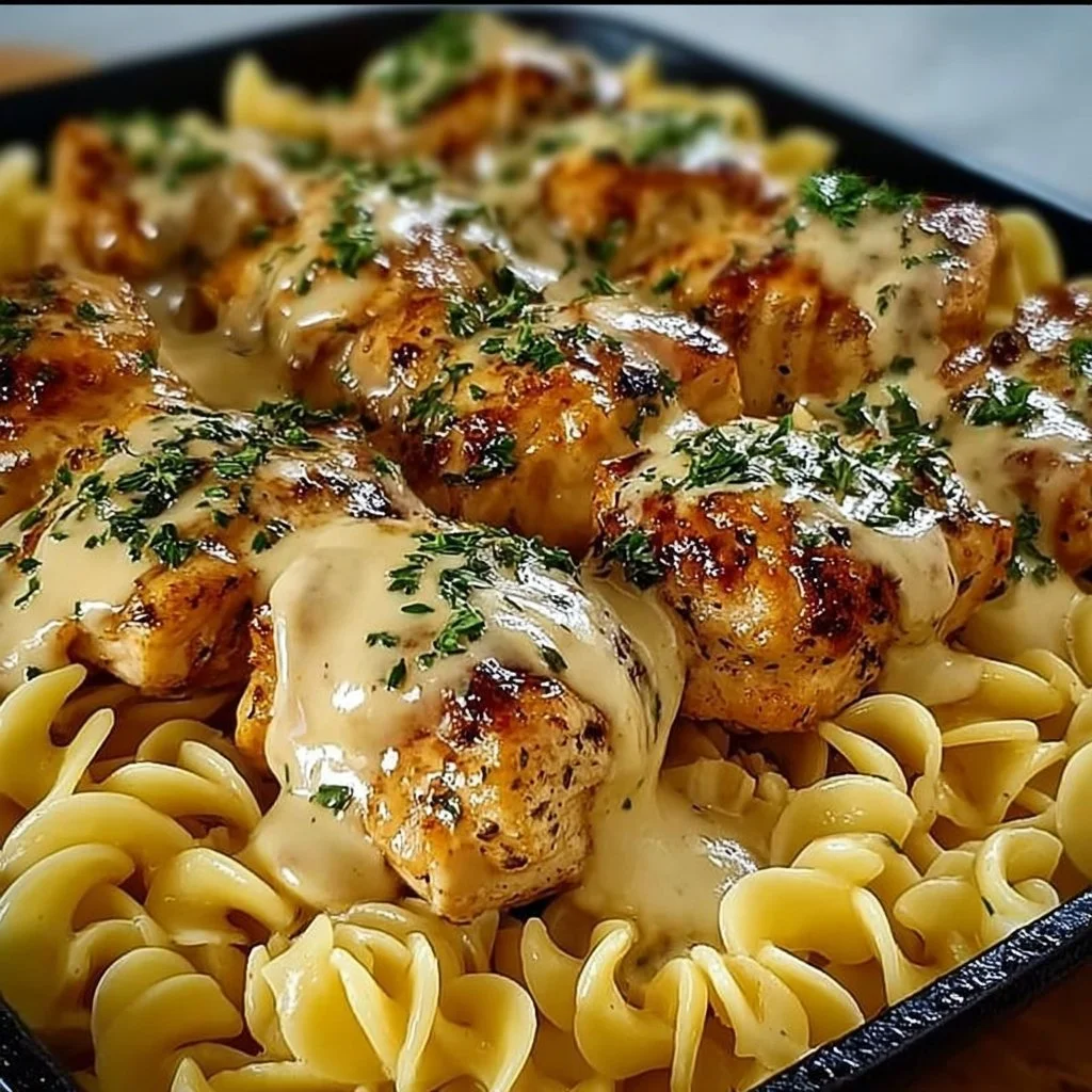 One-Pan Chicken with Buttered Noodles