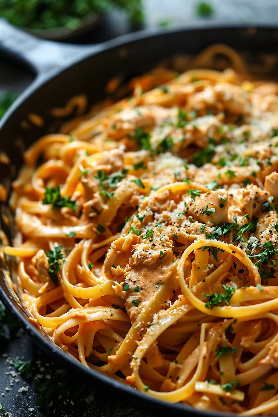 Easy Cowboy Butter Chicken Linguine