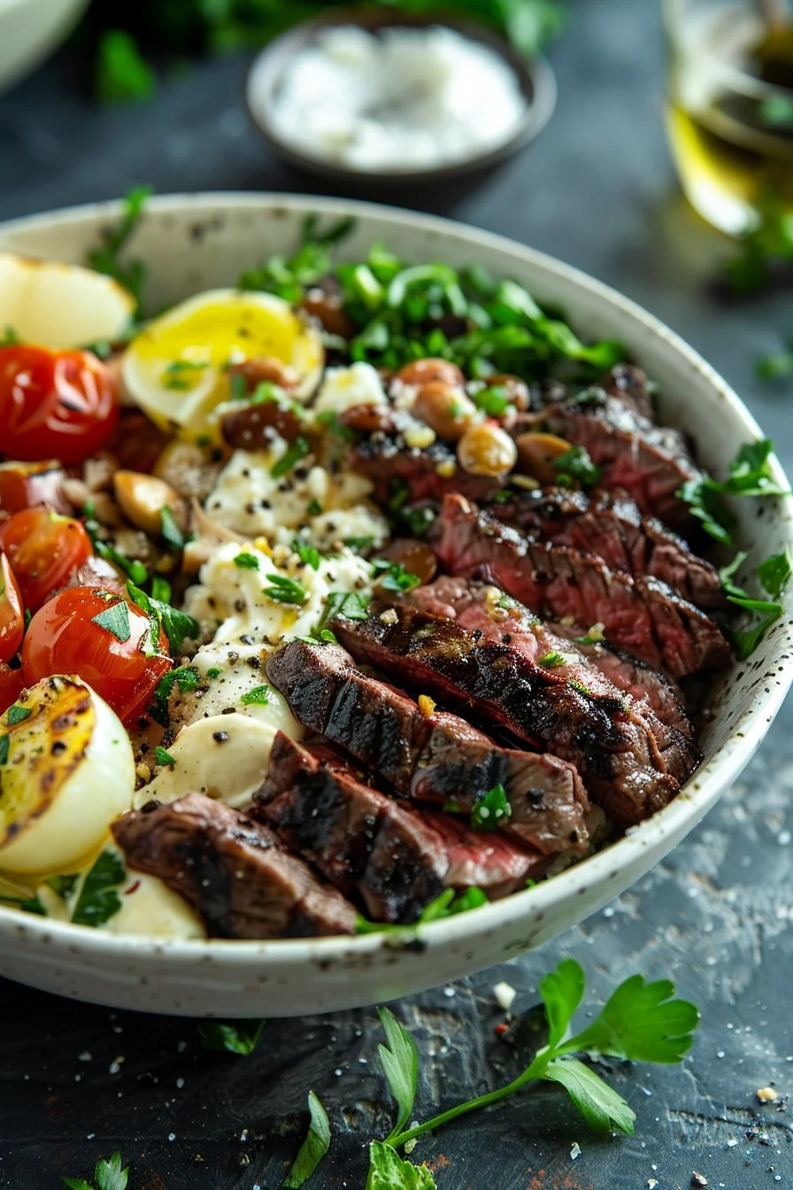 Mediterranean Steak Bowl Recipe
