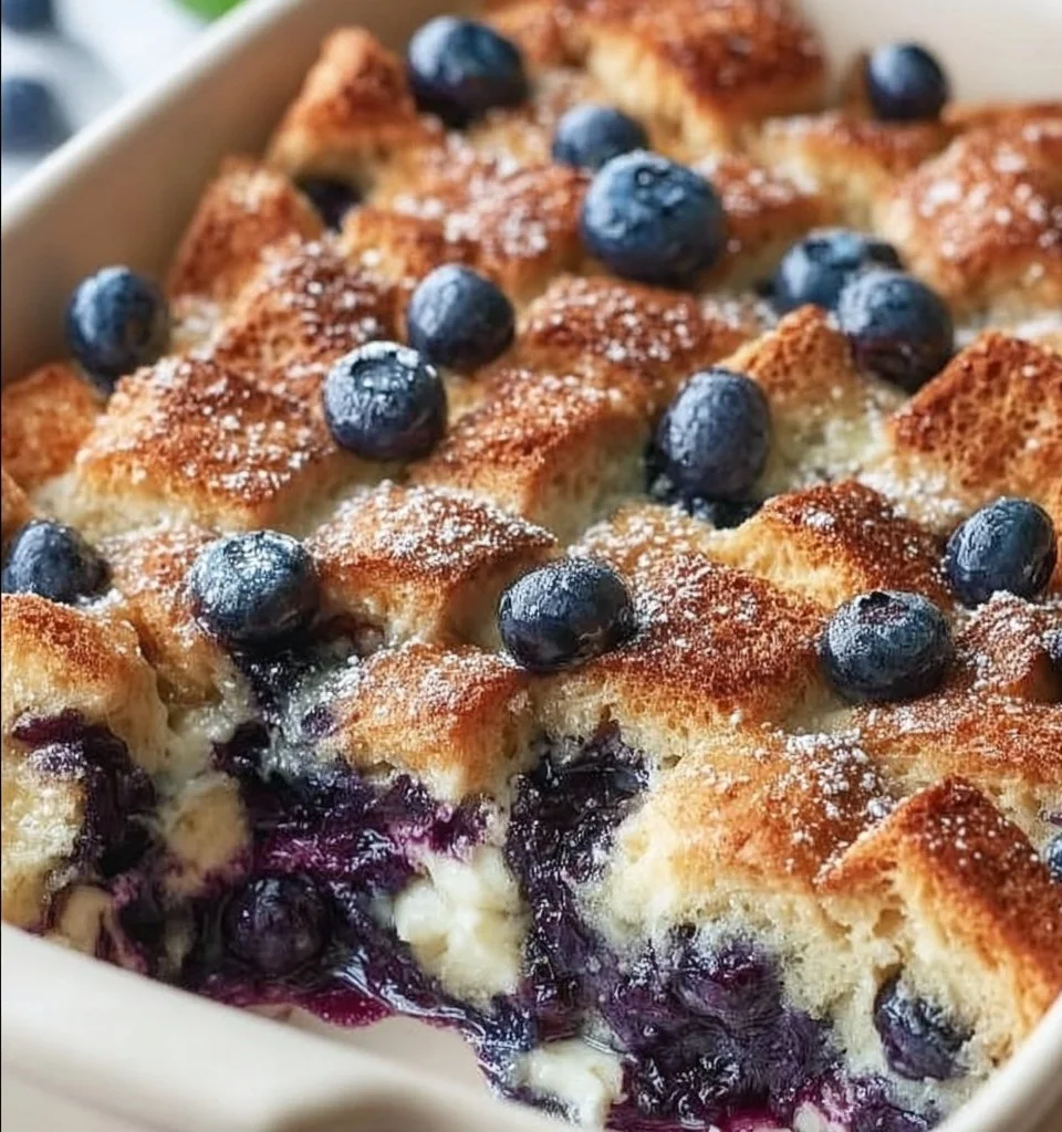 Quick Blueberry French Toast Casserole