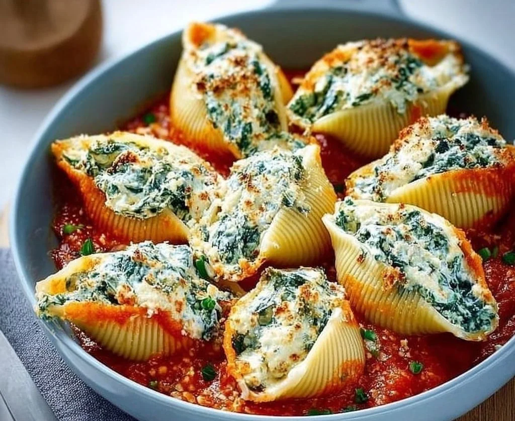Spinach and Ricotta Stuffed Shells