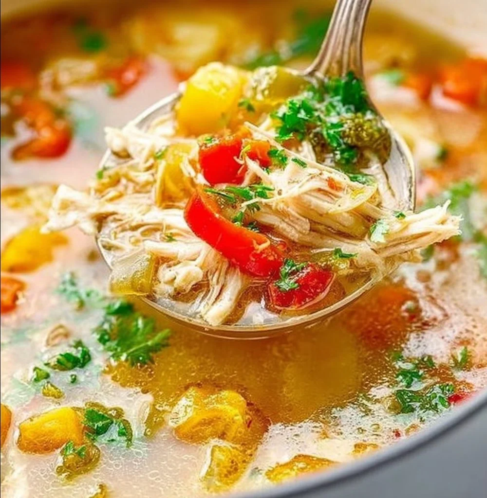 Vegetable Chicken Detox Soup