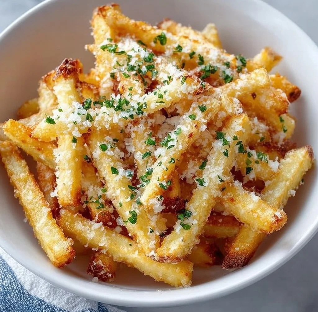 Air Fryer Garlic Parmesan Fries