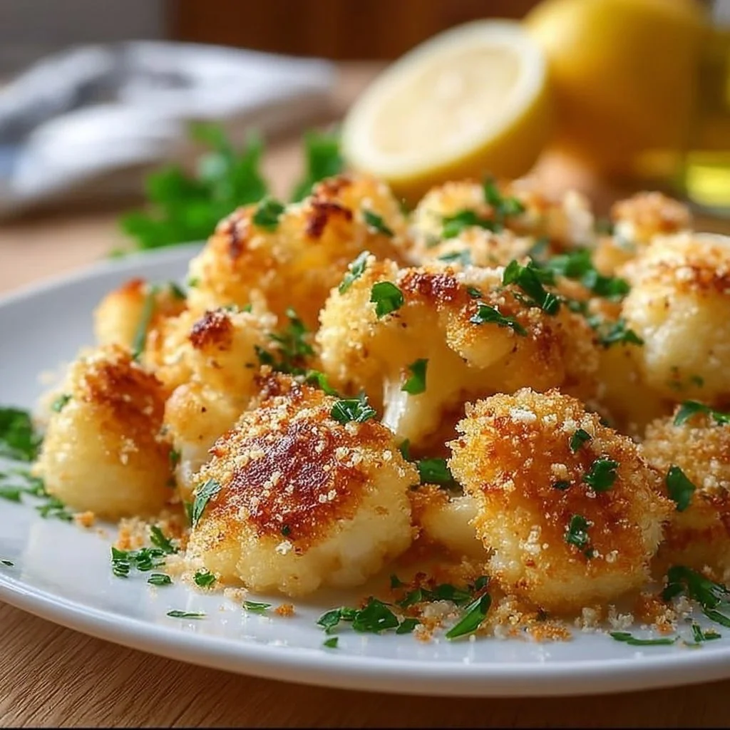 Crispy Parmesan Roasted Cauliflower