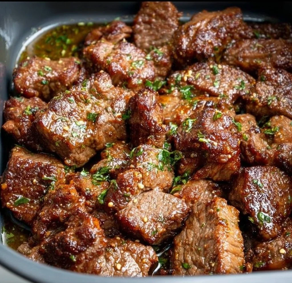 Garlic Butter Air Fryer Steak Bites