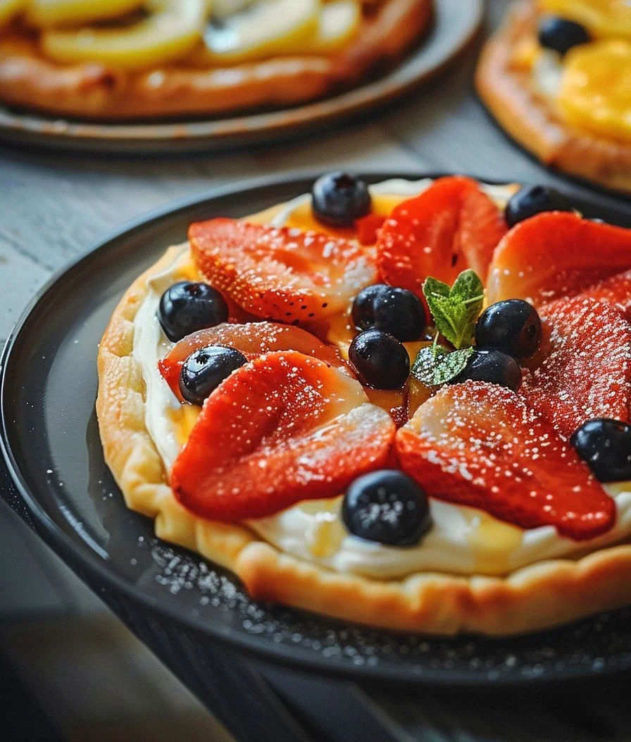 Individual Mini Fruit Pizzas