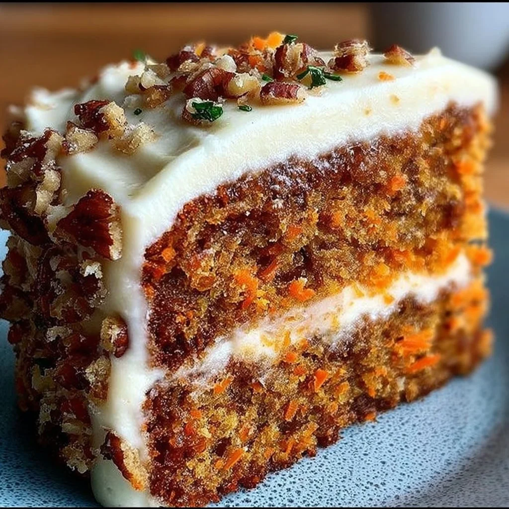 Moist Homemade Carrot Cake Recipe with Easy Cream Cheese Frosting