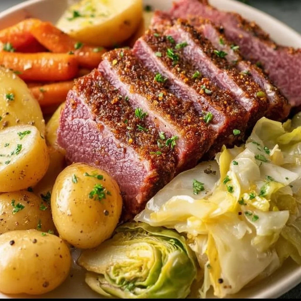 Oven Baked Corned Beef and Cabbage