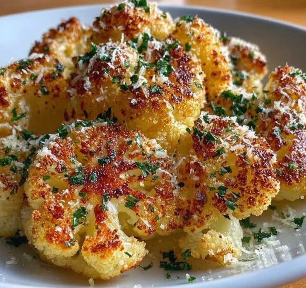 Perfect Roasted Parmesan & Garlic Cauliflower