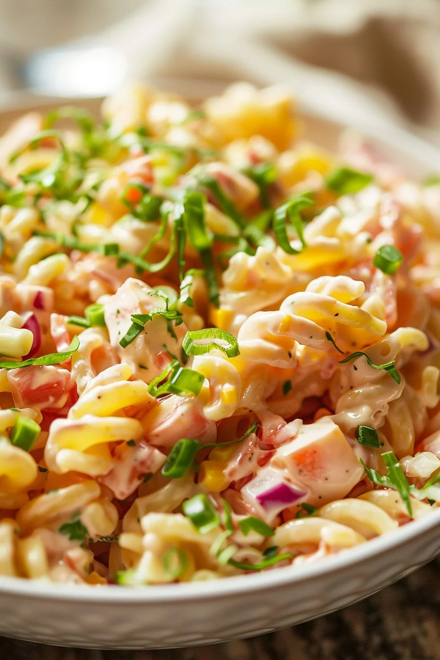 Pink Pasta Salad