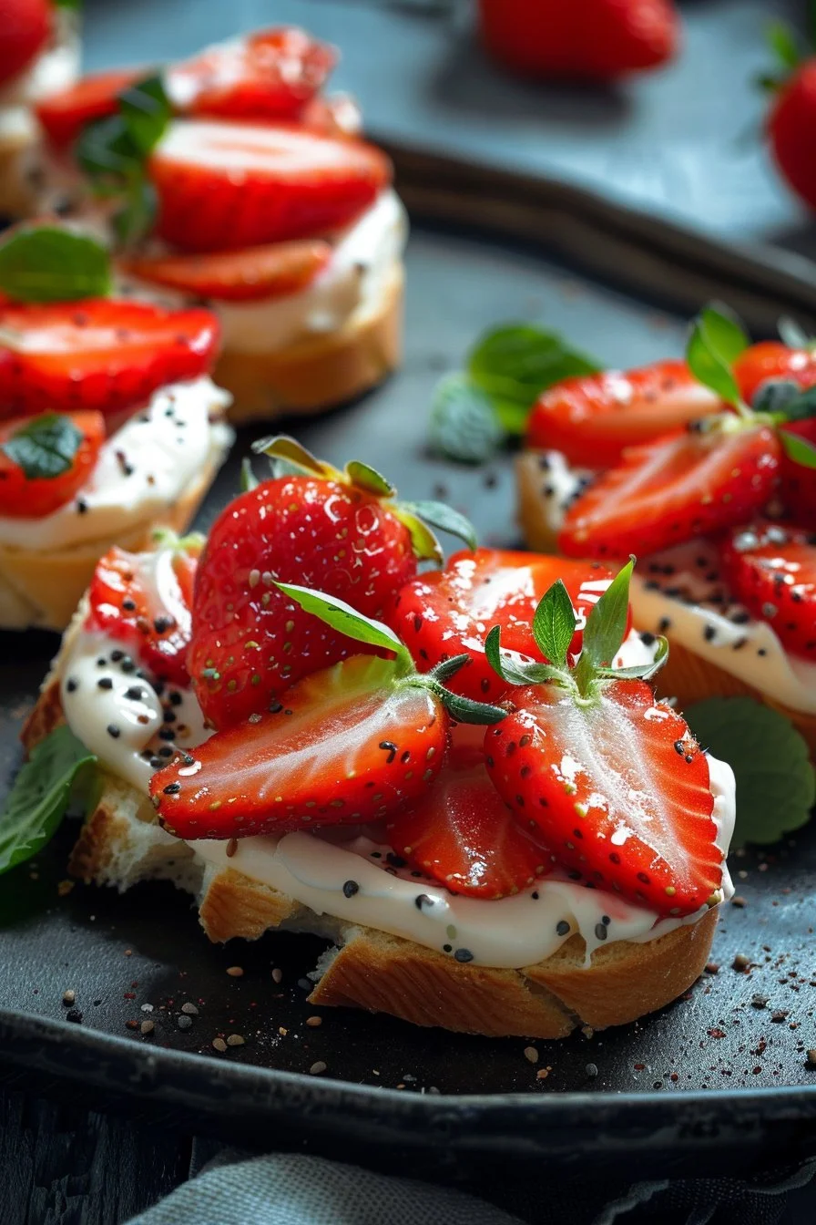 Strawberry Tea Sandwiches
