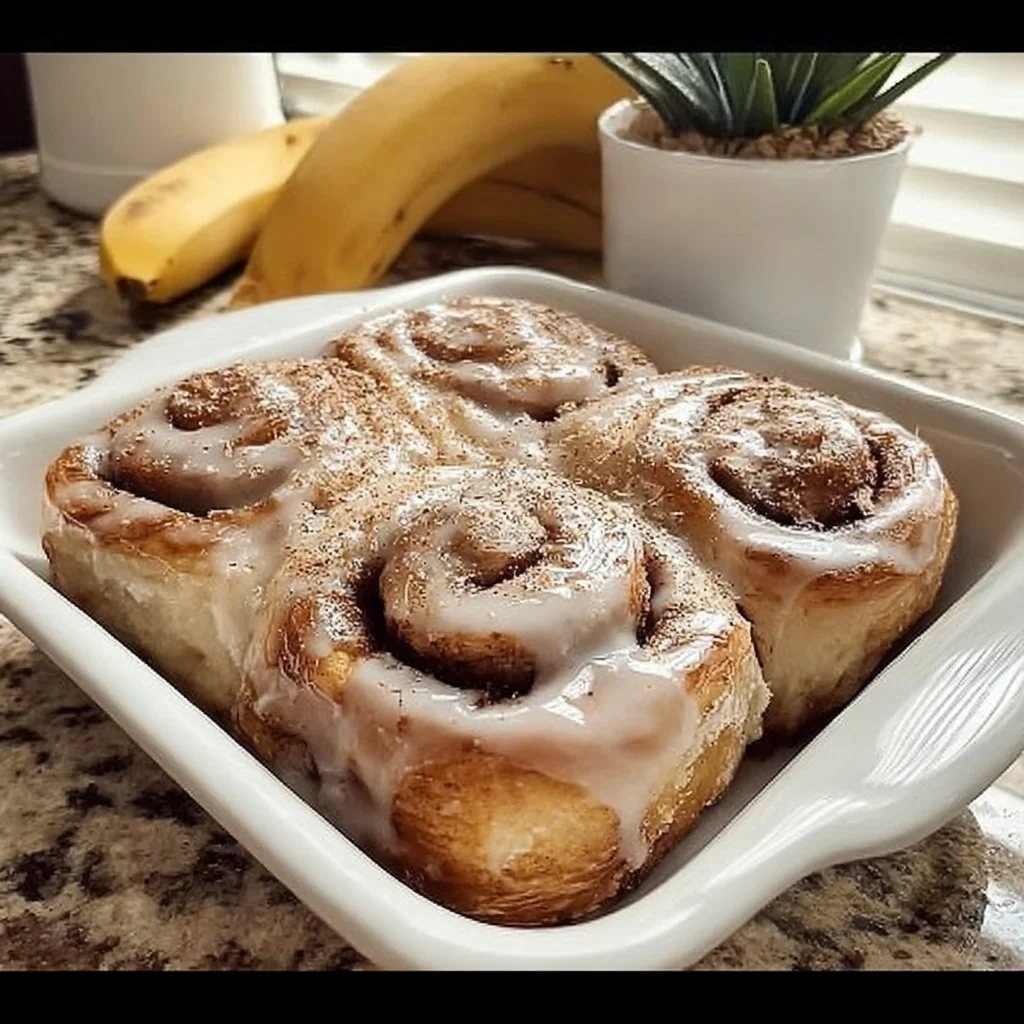 Banana Bread Cinnamon Rolls
