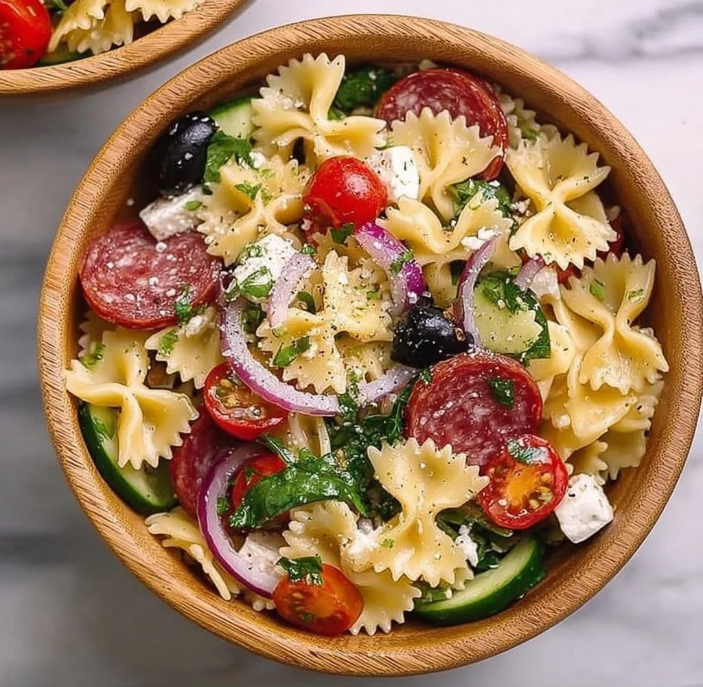 Best Italian Pasta Salad with Salami - myjoyfulkitchen