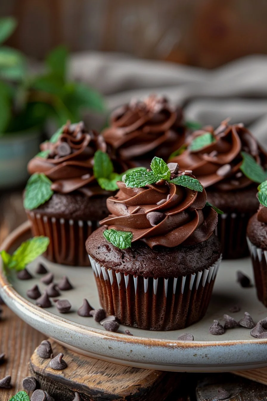 Mint Chocolate Cupcakes
