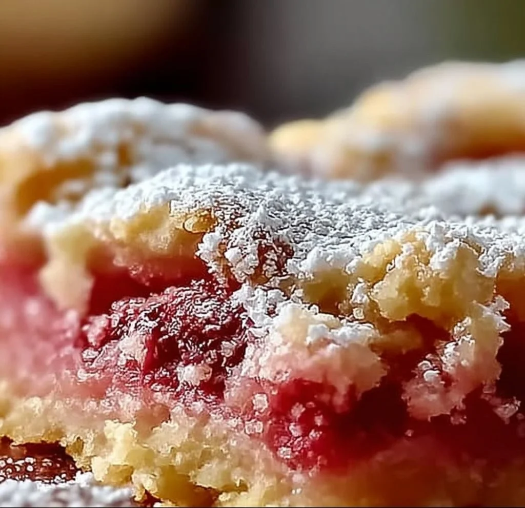 Rhubarb Shortbread Bars