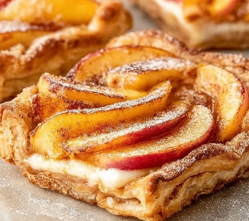 Mini Peach and Cream Cheese Tarts