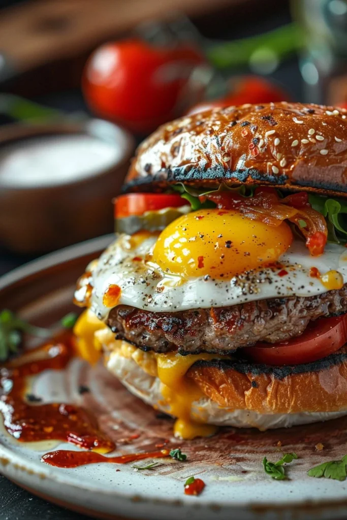 Delicious Smash Burger Bowl with fresh ingredients and toppings
