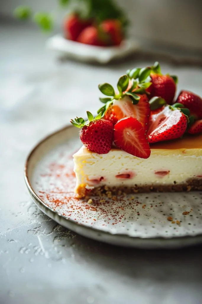 Delicious Strawberry Cheesecake Dump Cake with fresh strawberries and cream cheese